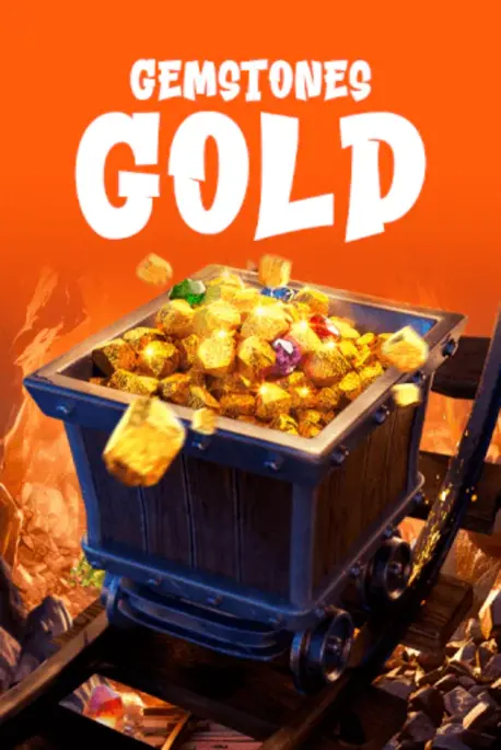 Rrotullo Gemstones Gold dhe kap thesaret e çmuara